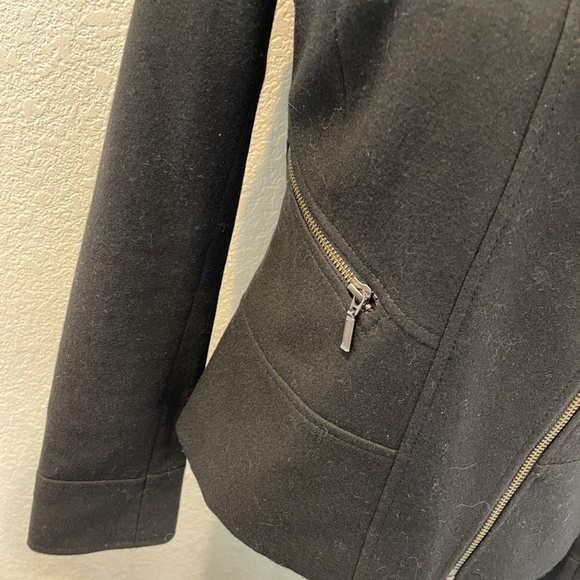 Halogen Super Cute Wool Biker Style Jacket Size Small - Picture 3 of 4